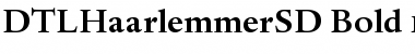Download DTL Haarlemmer SD Bold Font Title Preview