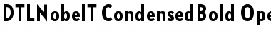 Download DTLNobelT CondensedBold Font Title Preview