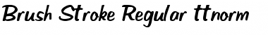 Download Brush Regular Font Title Preview