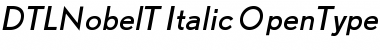 Download DTLNobelT Italic Font Title Preview