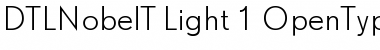 Download DTL Nobel T Light Font Title Preview