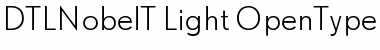 Download DTLNobelT Light Font Title Preview