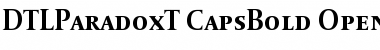 Download DTL Paradox T Caps Bold Font