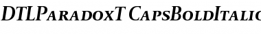 Download DTL Paradox T Caps Bold Italic Font