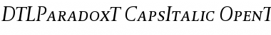 Download DTL Paradox T Caps Italic Font