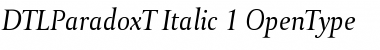 Download DTL Paradox T Italic Font