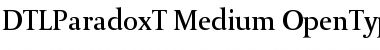 Download DTLParadoxT Medium Font Title Preview