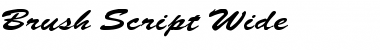 Download Brush-Script Wide Regular Font Title Preview