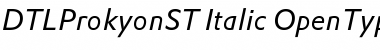 Download DTLProkyonST Italic Font Title Preview