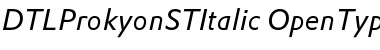 Download DTLProkyonST Regular Font Title Preview