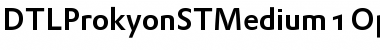 Download DTLProkyonSTMedium Regular Font Title Preview