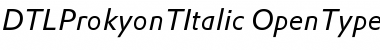 Download DTLProkyonT Regular Font Title Preview