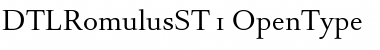 Download DTL Romulus ST Regular Font Title Preview