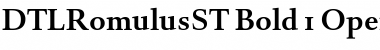 Download DTL Romulus ST Bold Font Title Preview