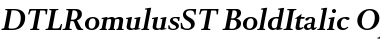 Download DTLRomulusST Regular Font Title Preview