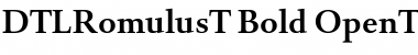 Download DTLRomulusT Regular Font Title Preview
