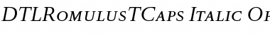 Download DTLRomulusTCaps Regular Font Title Preview