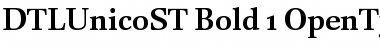 Download DTLUnicoST Bold Font Title Preview