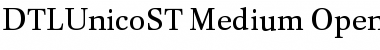 Download DTLUnicoST Medium Font Title Preview