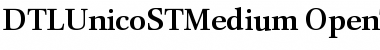 Download DTLUnicoST Medium Regular Font Title Preview