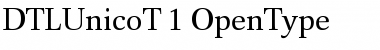 Download DTLUnicoT Regular Font Title Preview