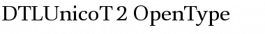 Download DTLUnicoT Regular Font Title Preview
