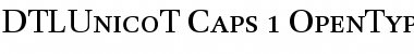 Download DTLUnicoT Caps Font Title Preview