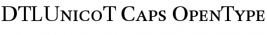 Download DTL Unico T Caps Regular Font Title Preview