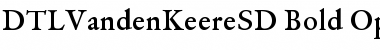 Download DTL VandenKeere SD Bold Font Title Preview