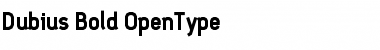 Download Dubius Bold Font Title Preview