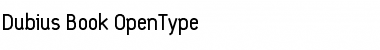 Download Dubius Book Font Title Preview