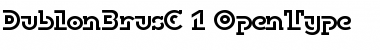 Download DublonBrusC Regular Font Title Preview