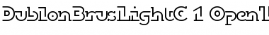Download DublonBrusLightC Regular Font Title Preview