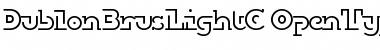 Download DublonBrusLightC Regular Font Title Preview