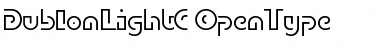 Download DublonLightC Regular Font Title Preview