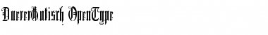 Download Duerer Gotisch Regular Font Title Preview