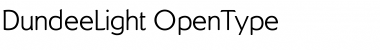 Download DundeeLight Regular Font Title Preview