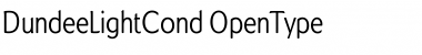 Download DundeeLightCond Regular Font Title Preview