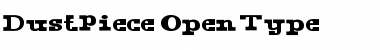Download DustPiece Regular Font Title Preview
