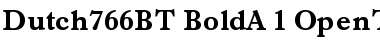 Download Dutch 766 Bold Font Title Preview