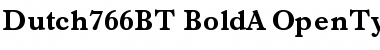 Download Dutch 766 Bold Font Title Preview
