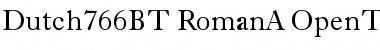 Download Dutch 766 Regular Font Title Preview