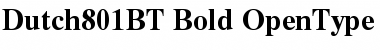 Download Dutch 801 Bold Font Title Preview