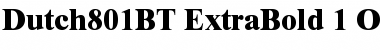 Download Dutch 801 Extra Bold Font Title Preview