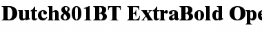 Download Dutch 801 Extra Bold Font Title Preview