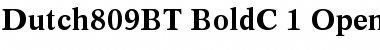 Download Dutch 809 Bold Font Title Preview