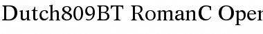 Download Dutch 809 Regular Font Title Preview