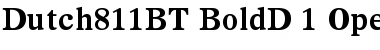 Download Dutch 811 Bold Font Title Preview