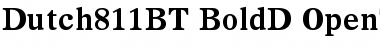 Download Dutch 811 Bold Font Title Preview