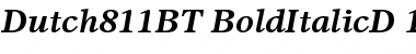 Download Dutch 811 Bold Italic Font Title Preview
